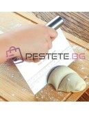 Метален нож шпатула за тесто 15см